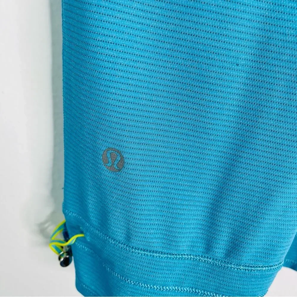 Lululemon blue Ra Ta Ta topper cinch athletic activewear tank top 6